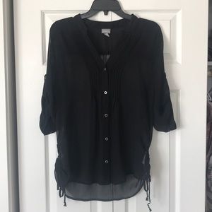 Black dress up shirt